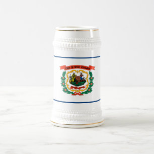 WEST VIRGINIA FLAG BEER STEIN
