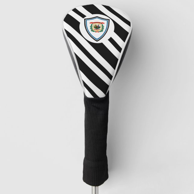 West Virginia flag Golf Head Cover (Front)