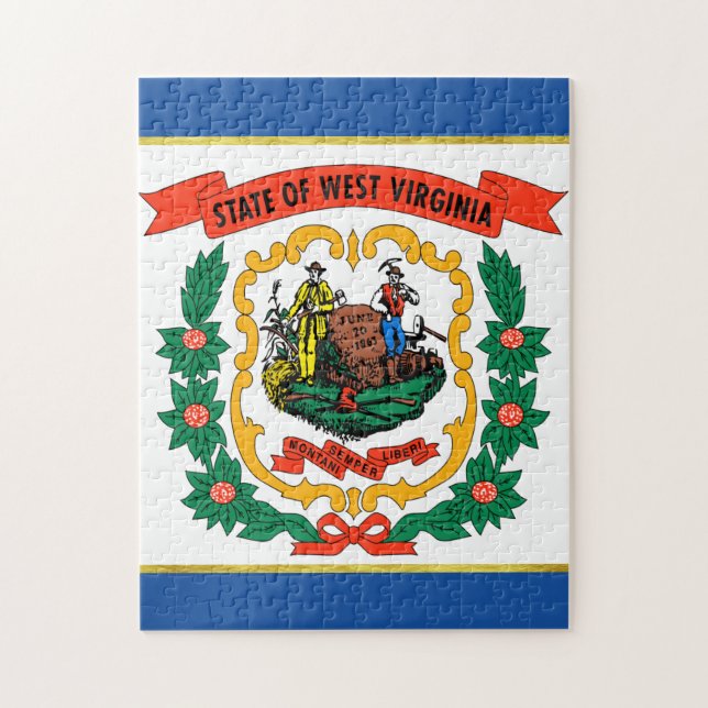 West Virginia flag Jigsaw Puzzle (Vertical)