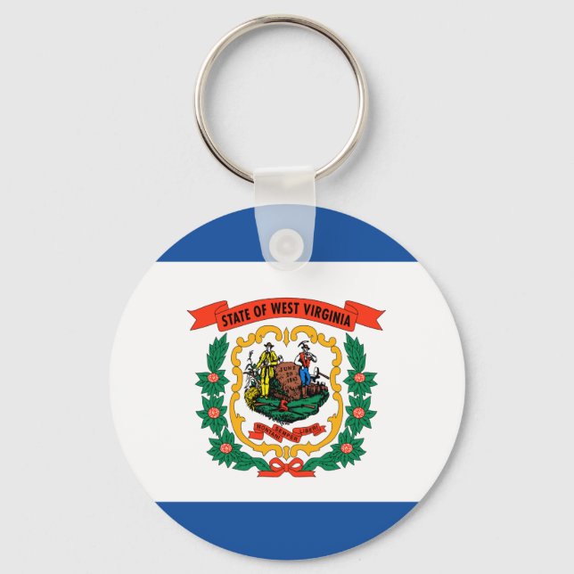 West Virginia flag Key Ring (Front)