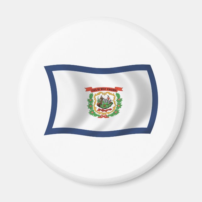 West Virginia Flag Magnet (Front)