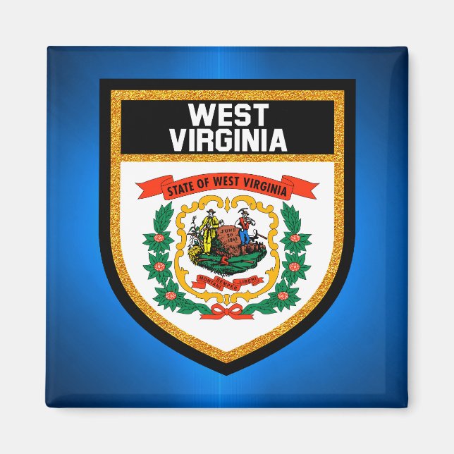 West Virginia Flag Magnet (Front)