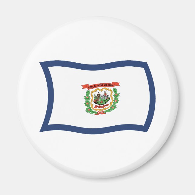 West Virginia Flag Magnet (Front)