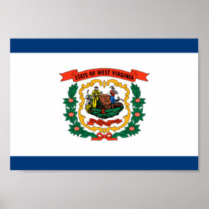West Virginia Flag Poster