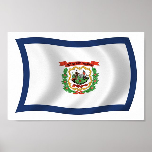 West Virginia Flag Poster Print (Front)