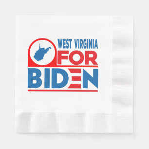 WEST VIRGINIA For Biden Napkin
