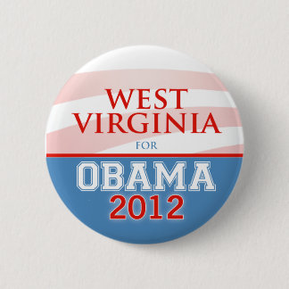 WEST VIRGINIA for Obama 2012 6 Cm Round Badge