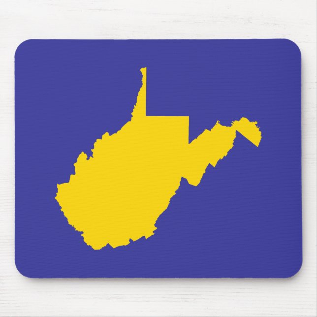 West Virginia Gold and Blue Mouse Pad (Front)