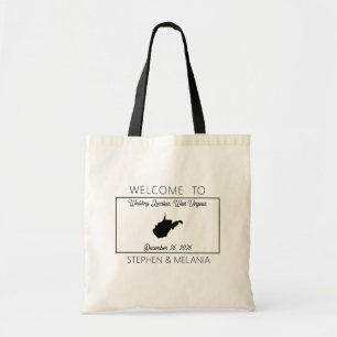 West Virginia Guests Welcome Wedding Tote Bag