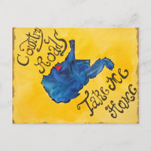 West Virginia Has My Heart Postcard