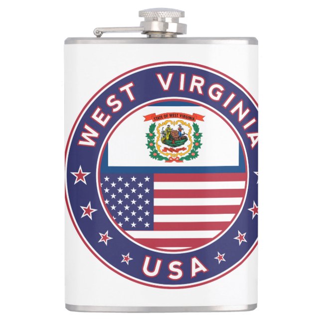 West Virginia Hip Flask (Front)