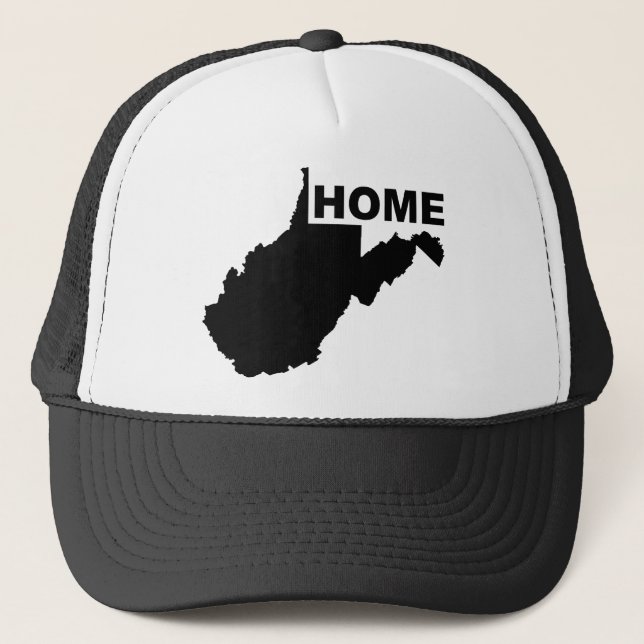 West Virginia Home Away From State Ball Cap Hat (Front)