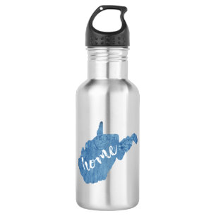 West Virginia Home Wood Grain 532 Ml Water Bottle