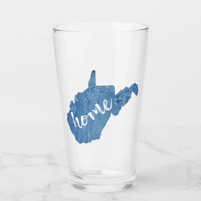 West Virginia Home Wood Grain Glass (Front)