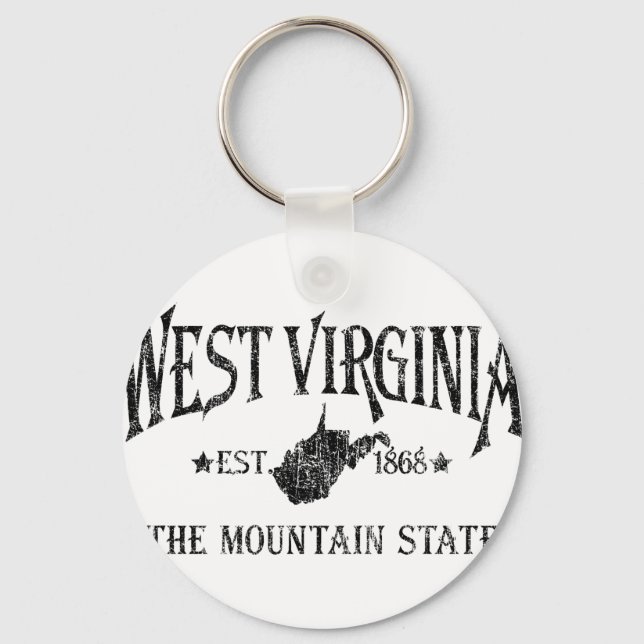 West Virginia Key Ring (Front)