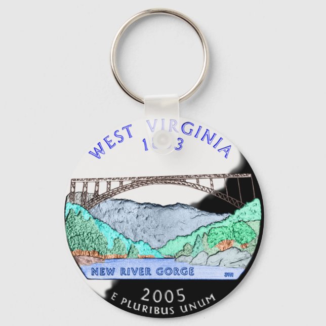 West Virginia Keychain (Front)