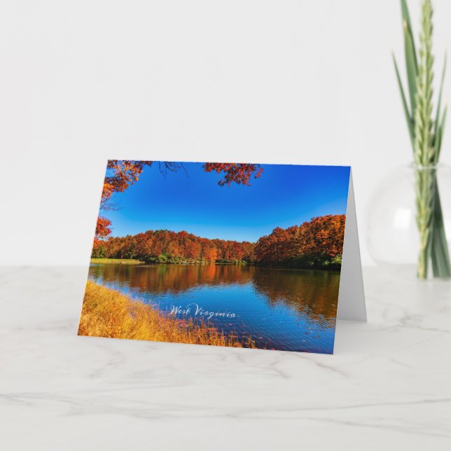 West Virginia landscape photograph Card (Front)