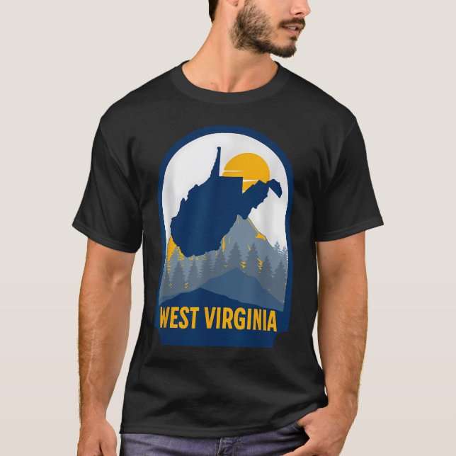 West Virginia Map Home T-Shirt (Front)