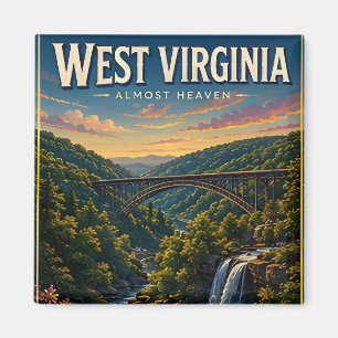 West Virginia Mountain Rivers Scenic Adventure Magnet