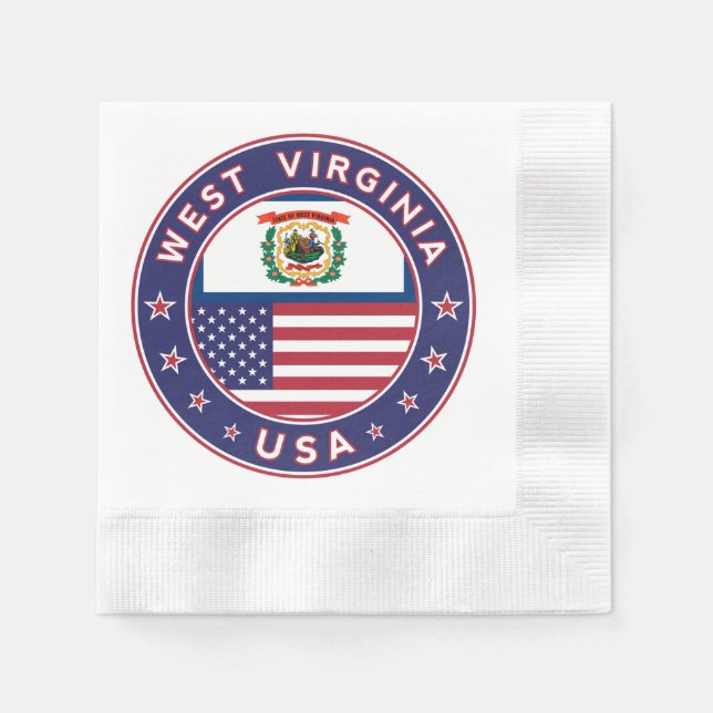 West Virginia Napkin (Front)