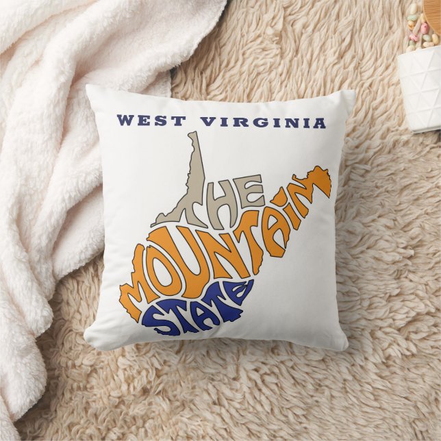 West Virginia Nickname Word Art Cushion (Blanket)