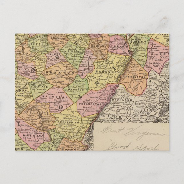 West Virginia Postcard (Front)