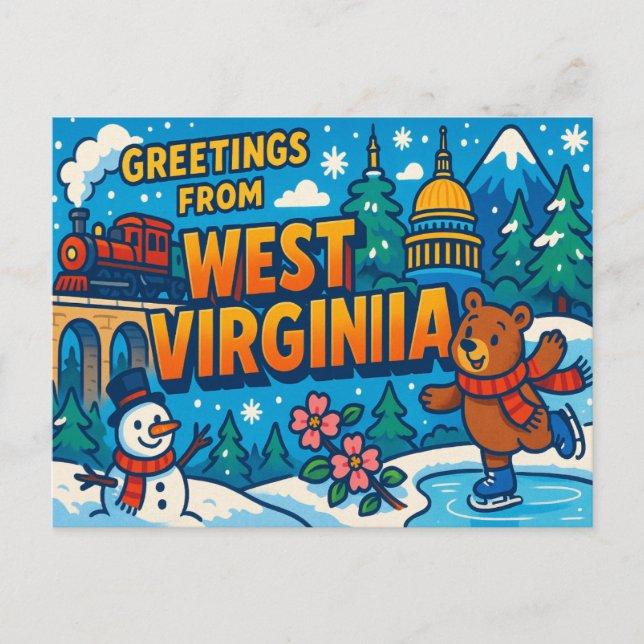 WEST VIRGINIA Postcard (Front)