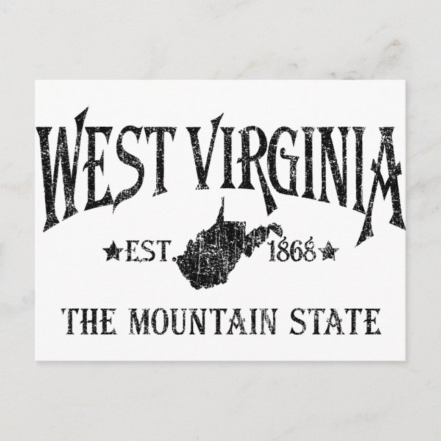 West Virginia Postcard (Front)