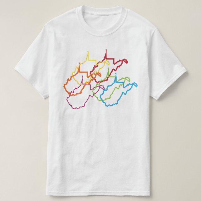 west virginia pride blur T-Shirt (Design Front)