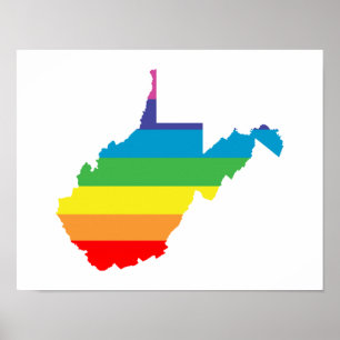 west virginia rainbow poster