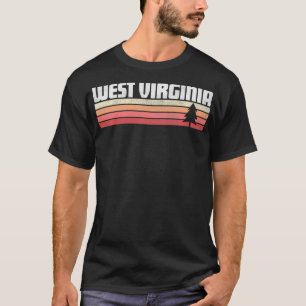 West Virginia Retro Style  Vintage 70s 80s 90s Gif T-Shirt
