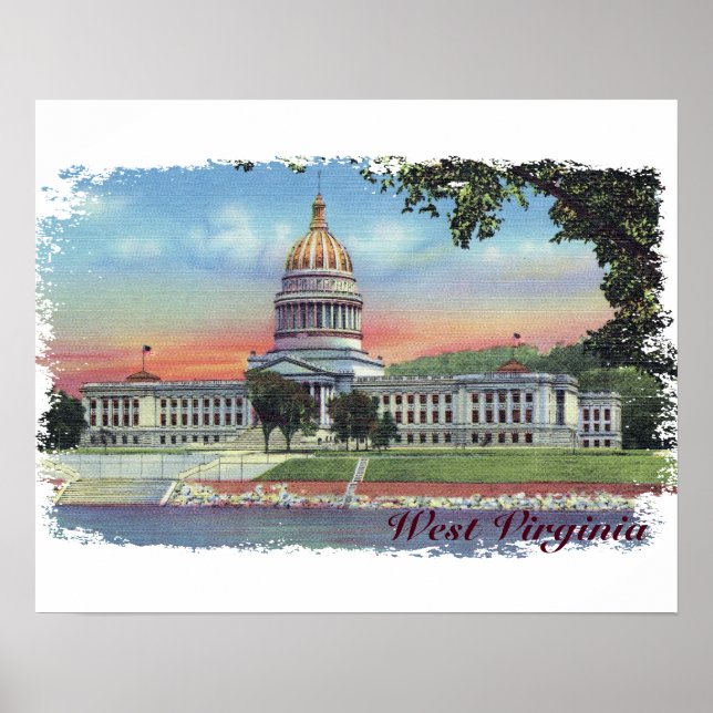 West Virginia State Capitol Poster (Front)