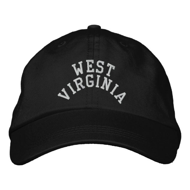 West Virginia State Embroidered Embroidered Hat (Front)