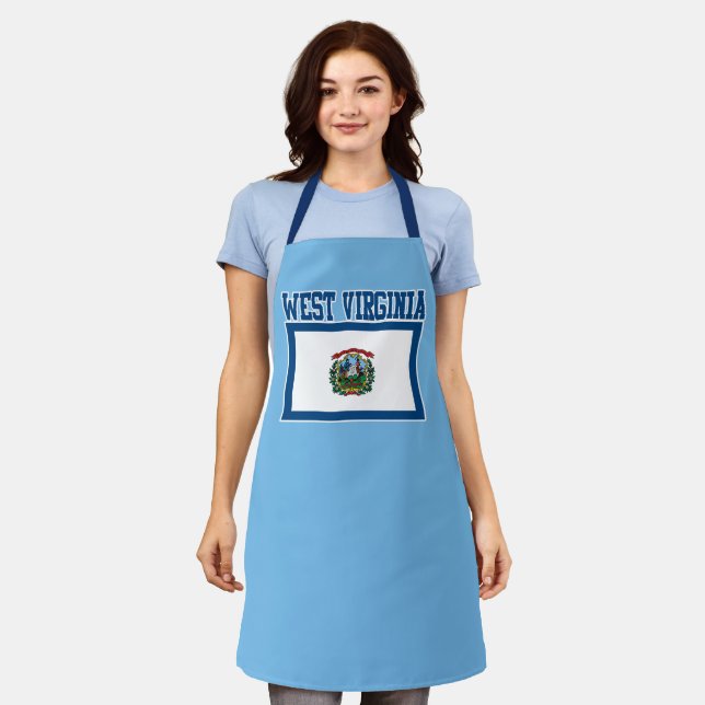 West Virginia State Flag Apron (Worn)