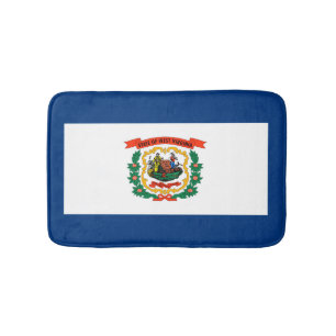 West Virginia State Flag Design Bath Mat