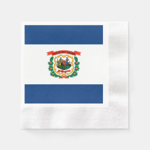 West Virginia State Flag Design Napkin