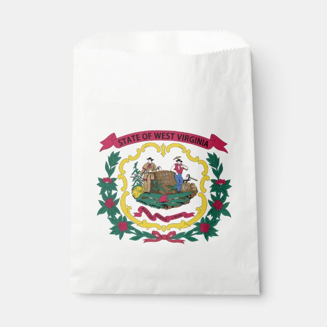 West Virginia State Flag Favour Bags (Front)