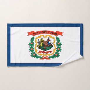 West Virginia State Flag Hand Towel
