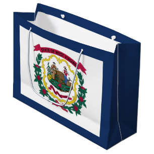 West Virginia State Flag Large Gift Bag