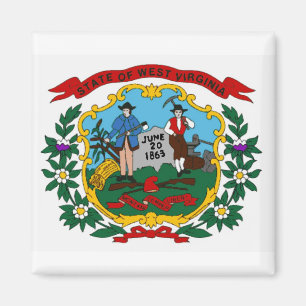 West Virginia State Flag Magnet