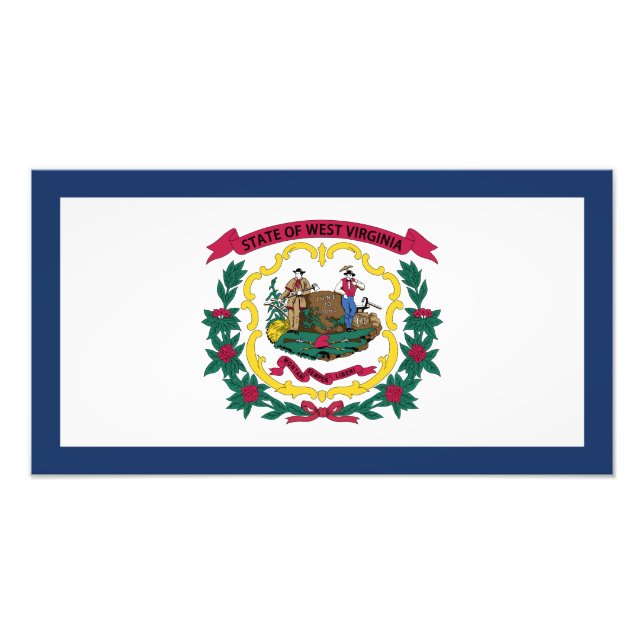 West Virginia State Flag Photo Print (Front)