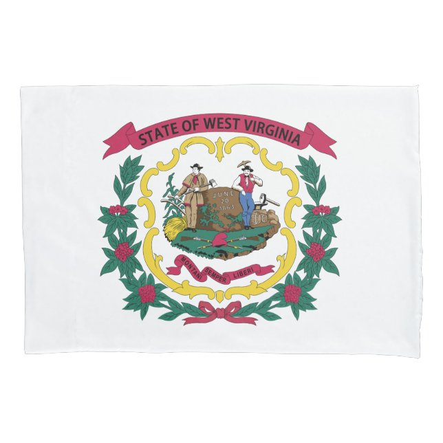 West Virginia State Flag Pillowcase (Front)