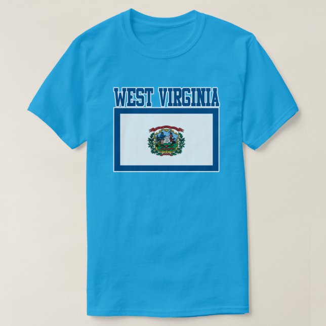 West Virginia State Flag T-Shirt (Design Front)