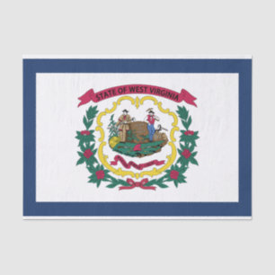 West Virginia State Flag Tissue Paper