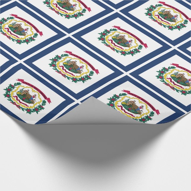 West Virginia State Flag Wrapping Paper (Corner)