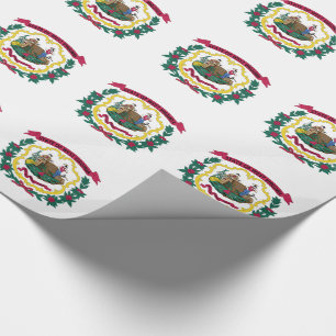 West Virginia State Flag Wrapping Paper