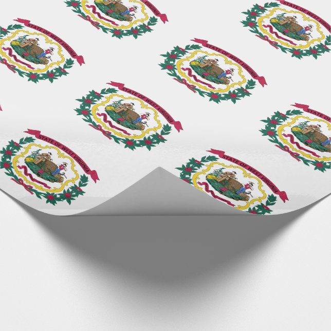 West Virginia State Flag Wrapping Paper (Corner)