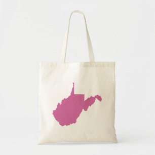 West Virginia State Outline Tote Bag