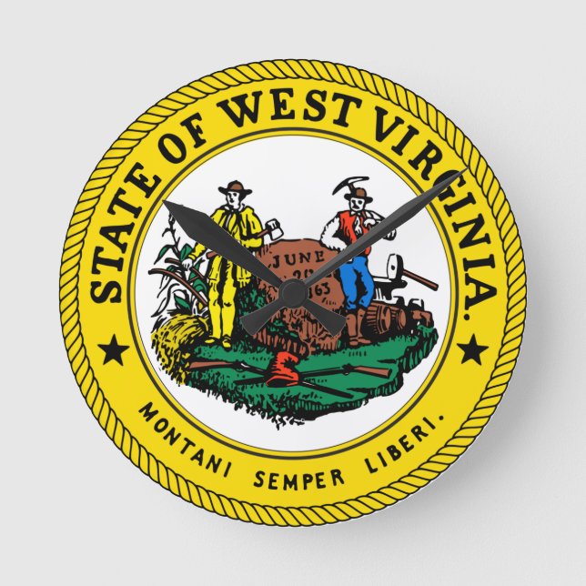 West Virginia State Seal Clock (Front)