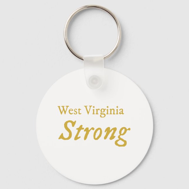 West Virginia Strong  Key Ring (Front)